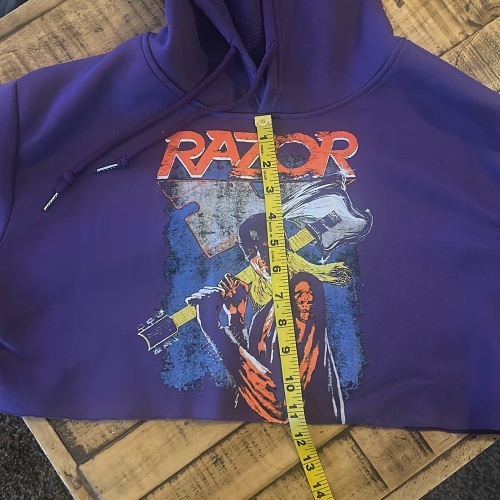 Purple Razor Graphic Hoodie - Picture 6 of 7